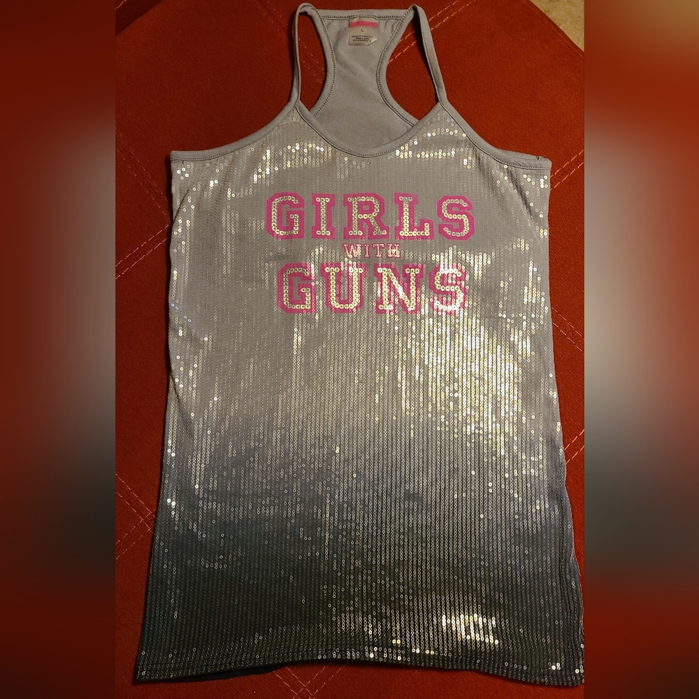 Girls with Guns racerback tank L
